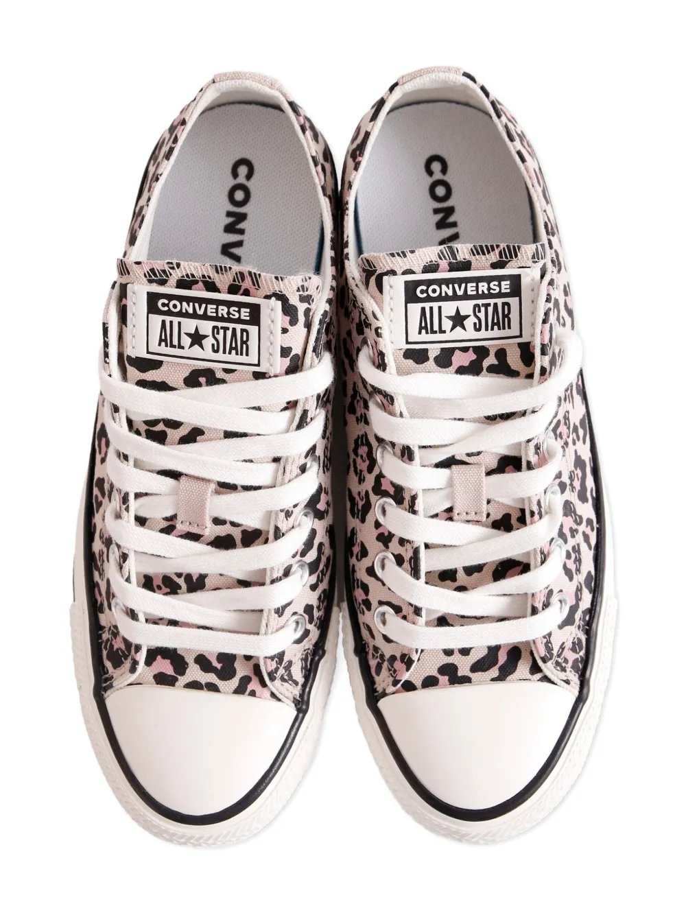 Converse Kids Chuck Taylor All Stars leopard-print canvas sneakers Roze