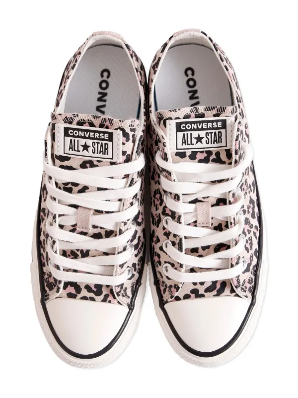 Converse Kids Chuck Taylor All Stars leopard-print Canvas Sneakers Pink  FARFETCH PH
