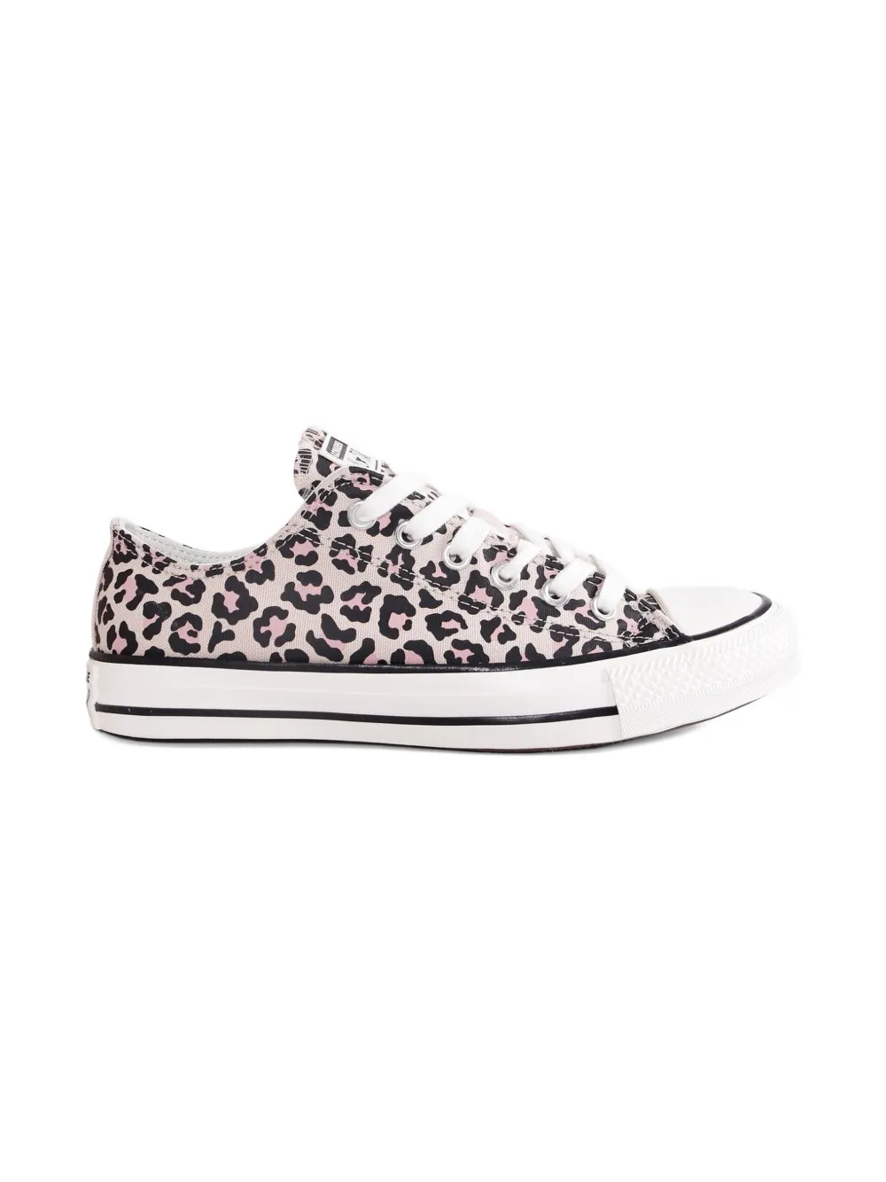 Converse Kids Chuck Taylor All Stars leopard-print canvas sneakers Pink
