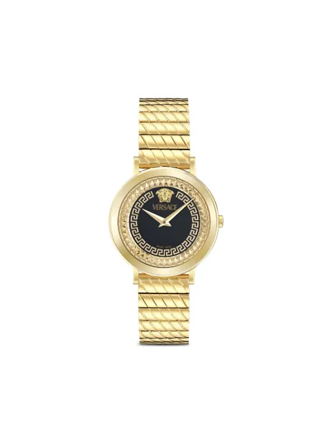 Versace reloj Greca en acero inoxidable Greek -Key Round de 35mm
