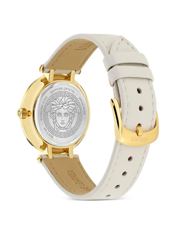 Versace Sapphire Crystal 34mm Watch Buy Versace Regalia 34mm Watch - Green At 29% Off | Editorialist main image 4