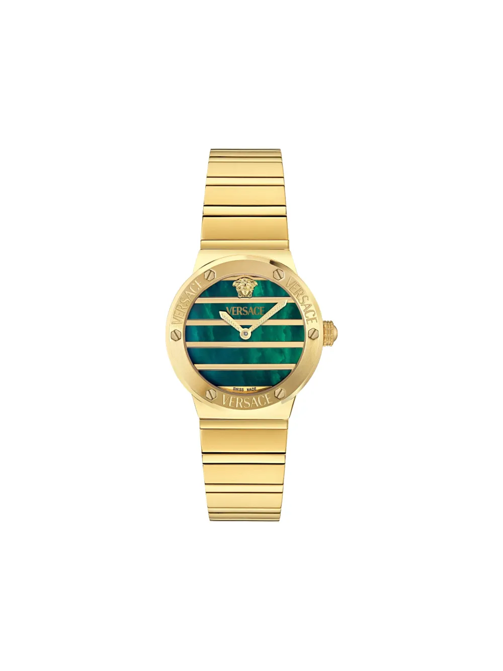 Versace Modello in acciaio inossidabile 33mm - Verde