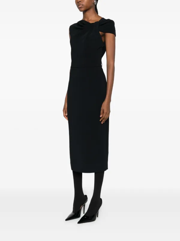 Givenchy ドレープ ワンショルダー ドレス | ブラック | FARFETCH JP