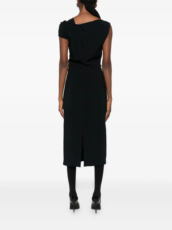 Givenchy ドレープ ワンショルダー ドレス | ブラック | FARFETCH JP