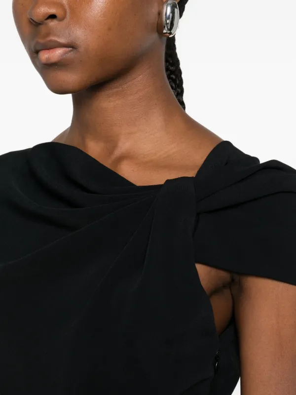 Givenchy ドレープ ワンショルダー ドレス | ブラック | FARFETCH JP