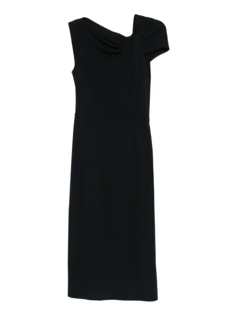 Givenchy vestido midi con hombros descubiertos y detalle drapeado