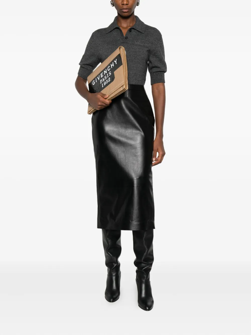 Givenchy short-sleeve logo polo-neck knitwear | Knitted Tops | Image 2