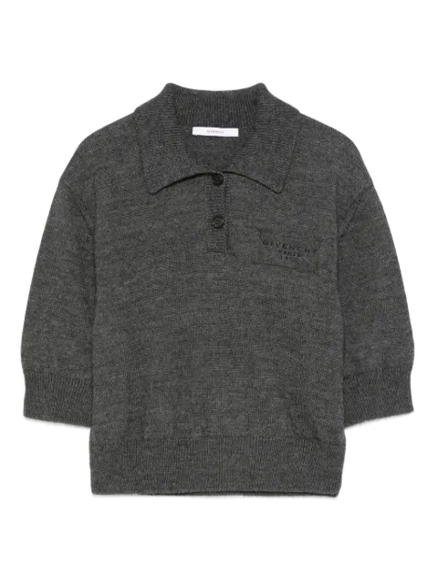 Givenchy short-sleeve logo polo-neck knitwear