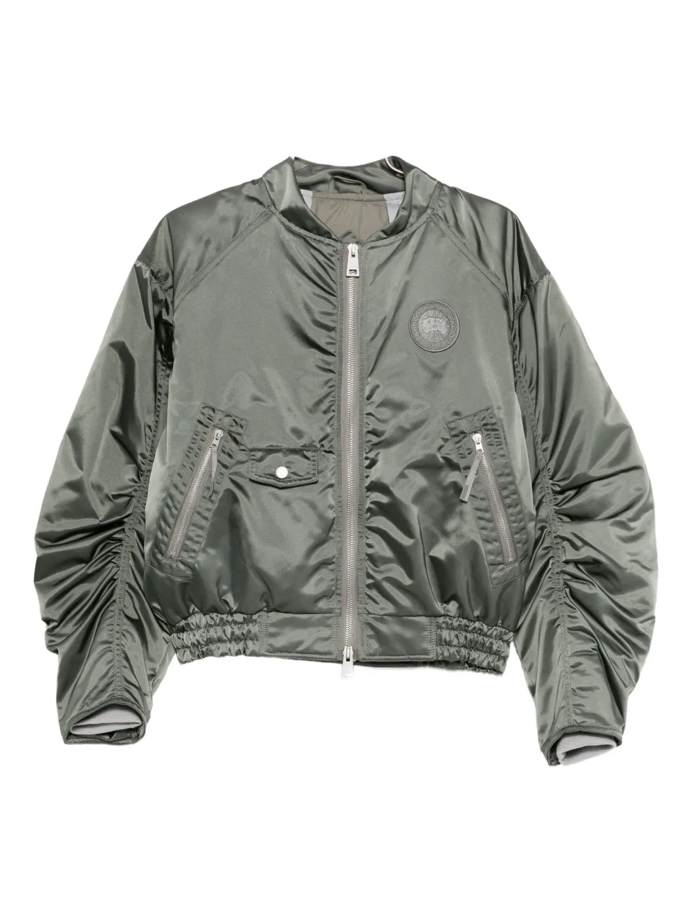 Canada Goose Zip-up Bomber Jacket In Gray