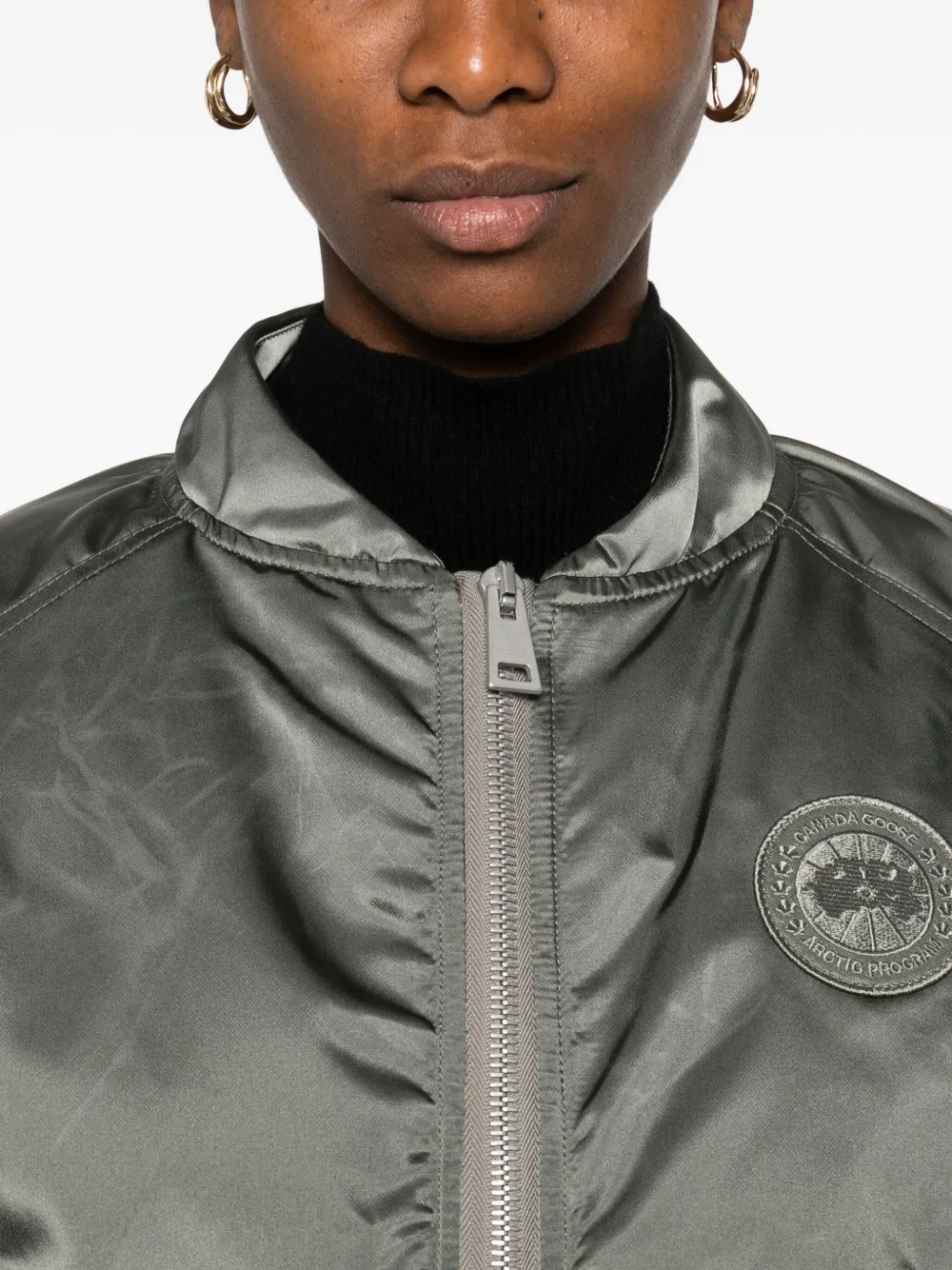 Canada Goose Zip-up Bomber Jacket In Gray
