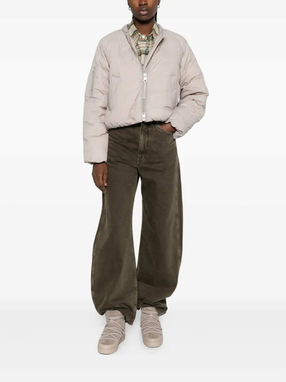 Canada Goose Elba quilted bomber jacket Grijs