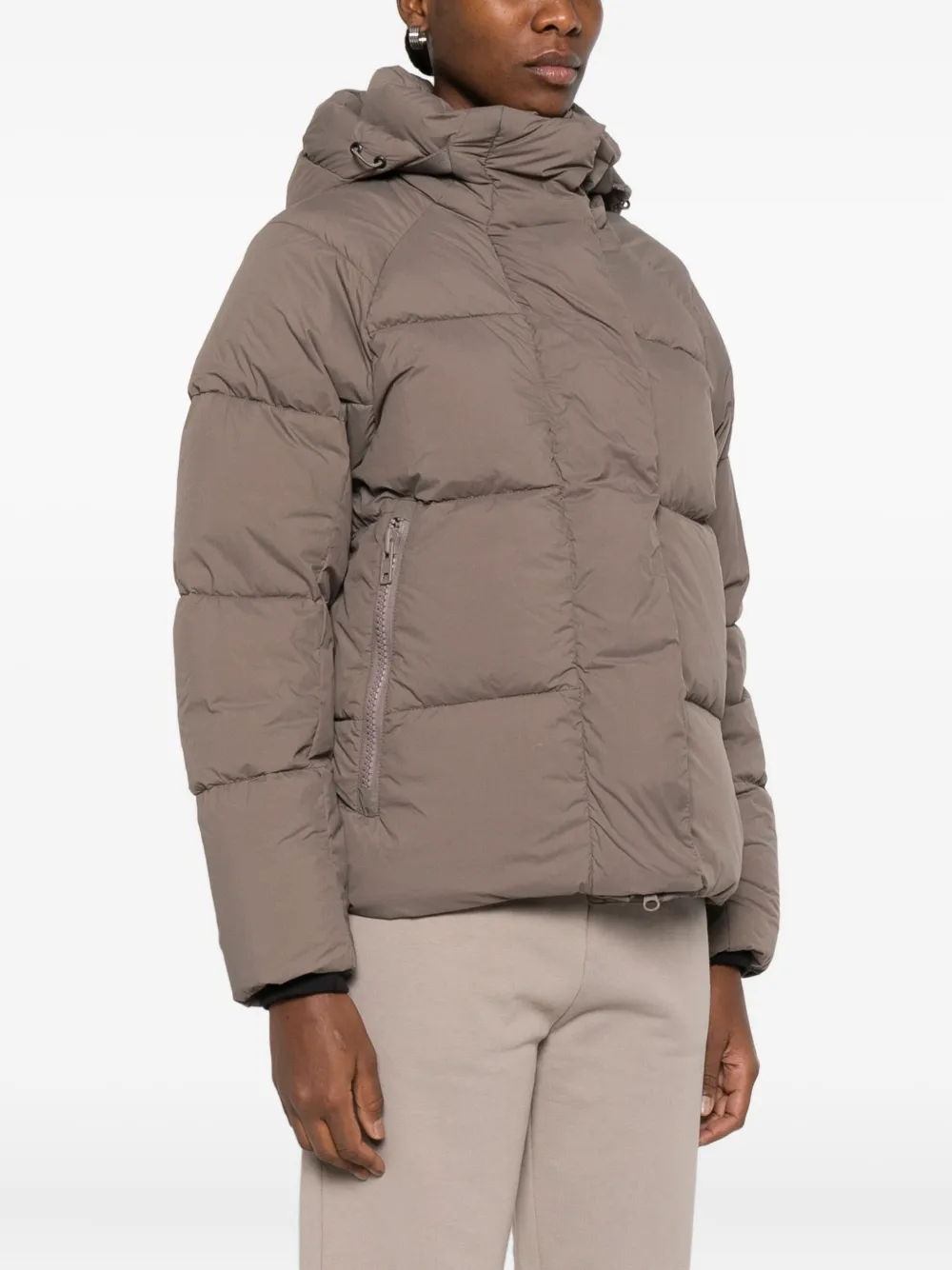 Canada Goose Junction High-neck Quilted Parka In Brown