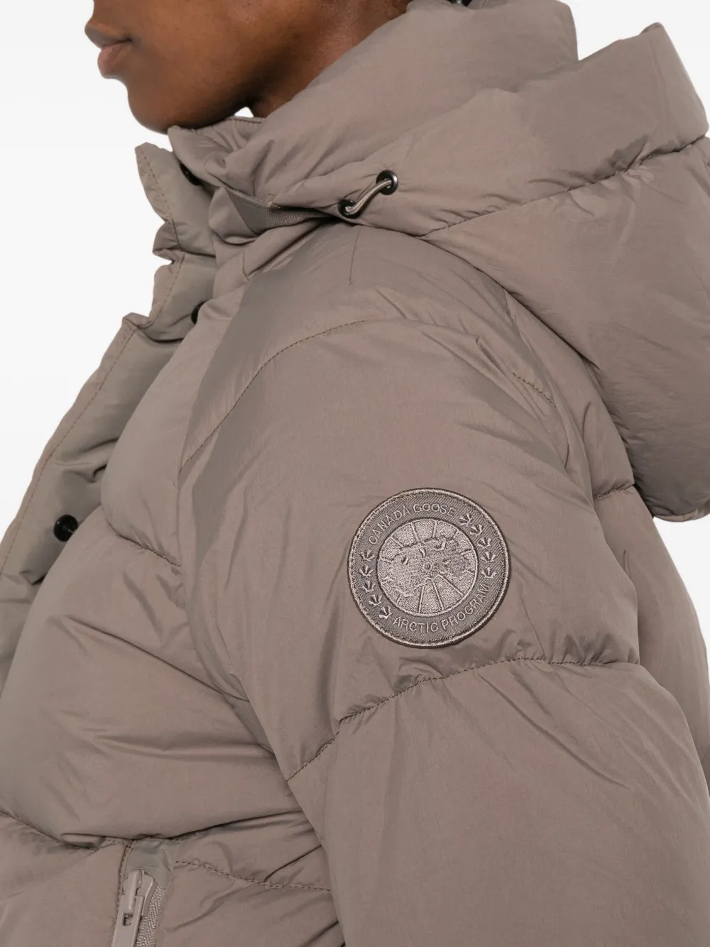 Canada Goose Junction High-neck Quilted Parka In Brown