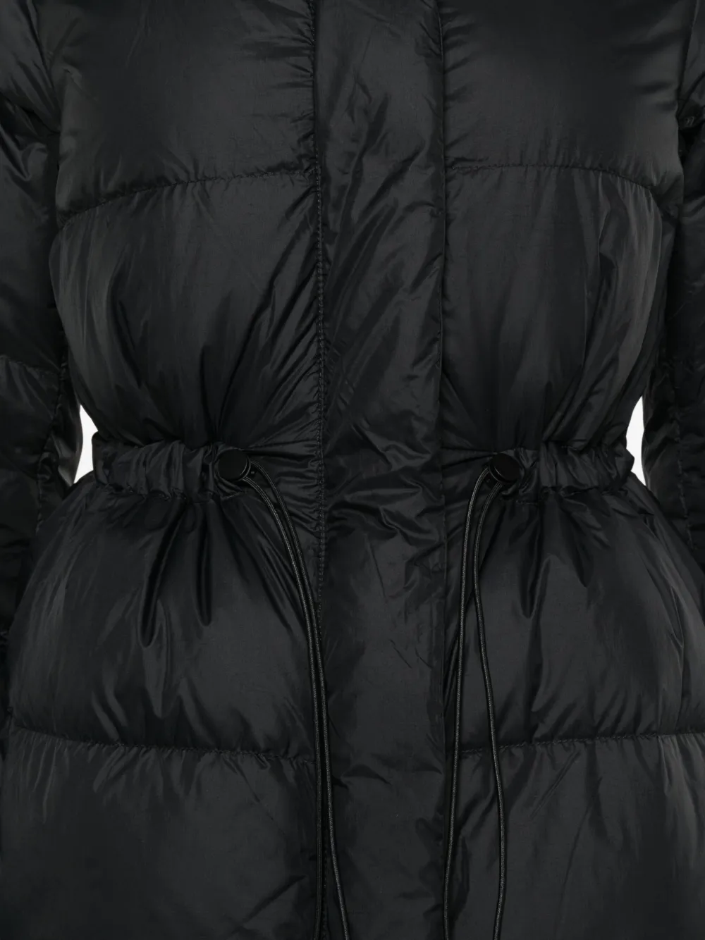 Canada Goose Padded Hooded Coat In Black