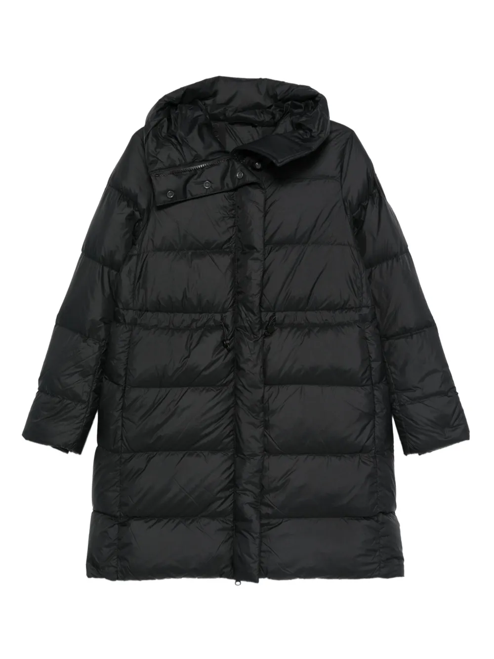 Canada Goose Padded Hooded Coat In Black