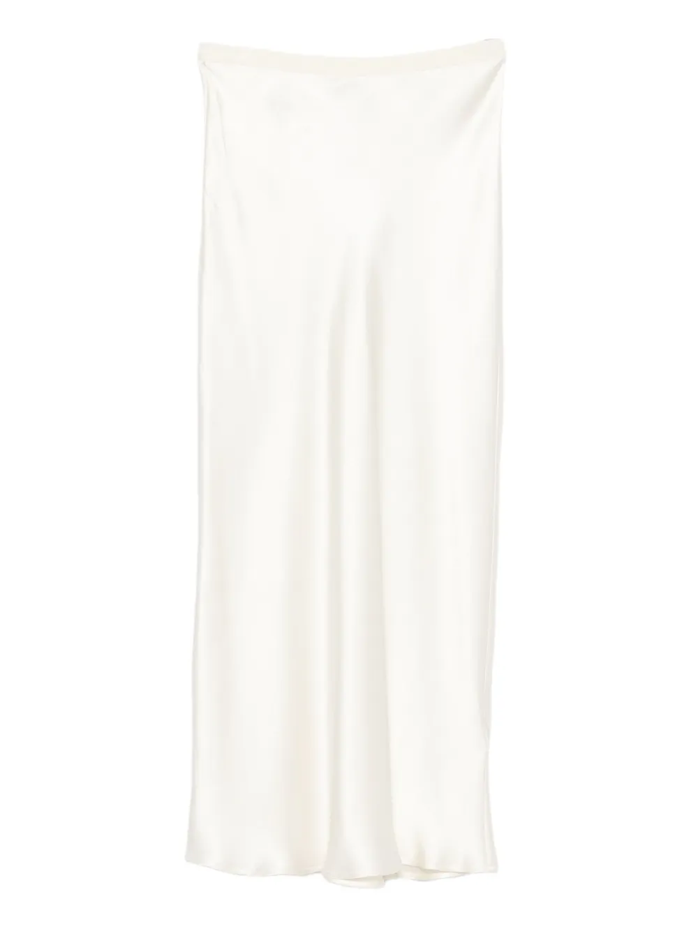 ANINE BING silk high-rise skirt Wit