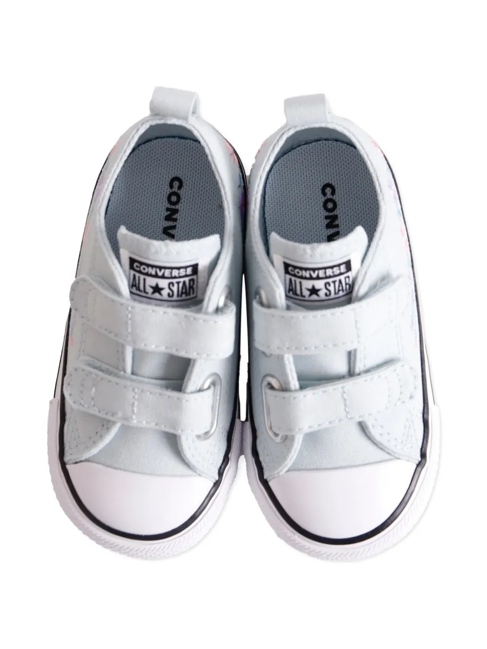 Converse Kids Chuck Taylor All Star embroidered-flowers sneakers Blue