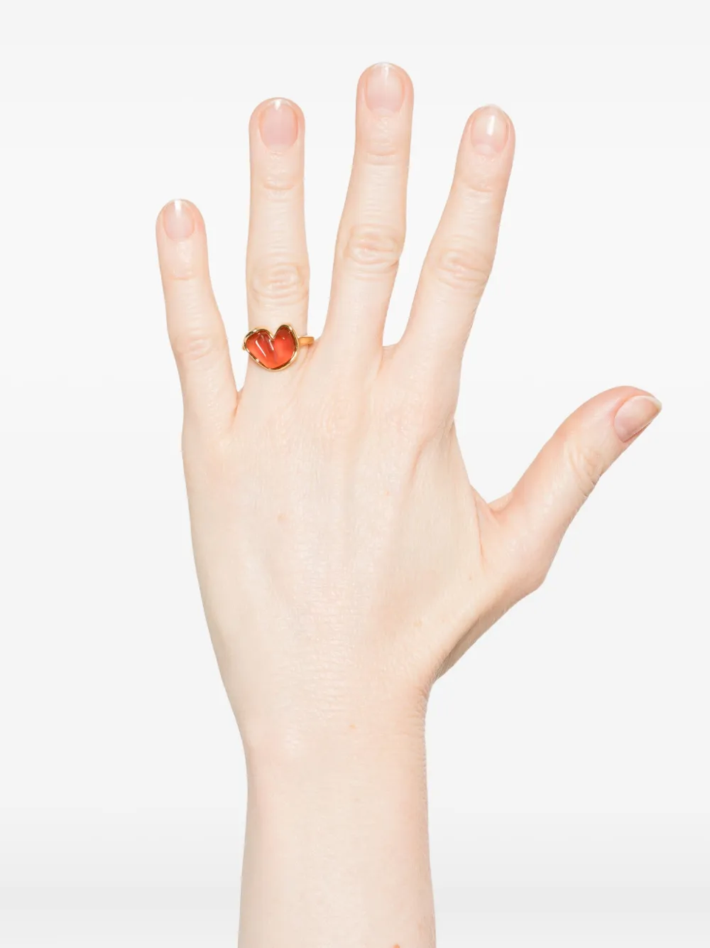 Ryenn's Eyes 14kt vergulde messing ring - Goud
