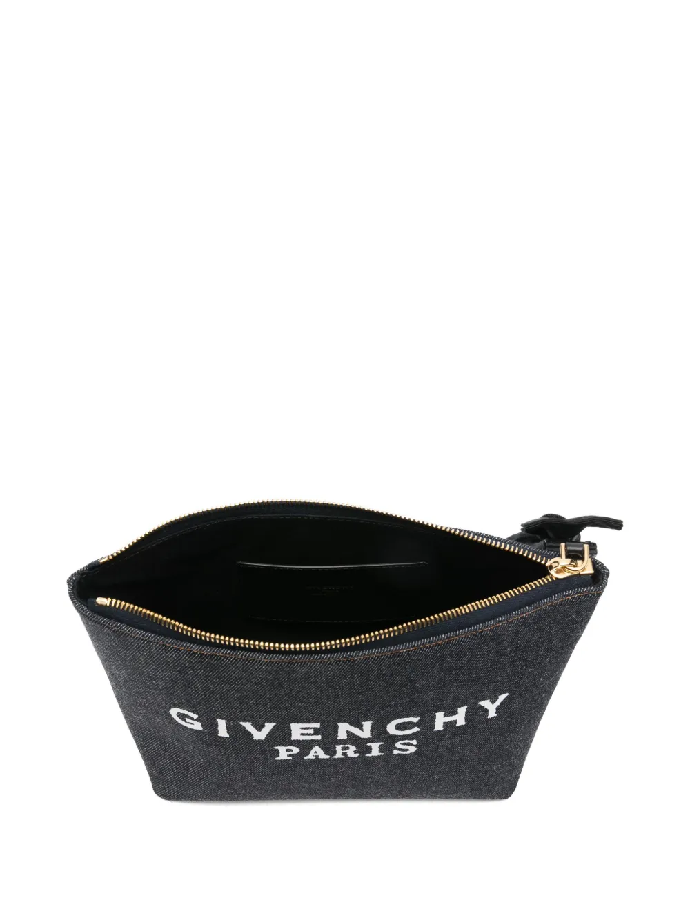 Givenchy Logo Bow Small Make Up Bag In Blue