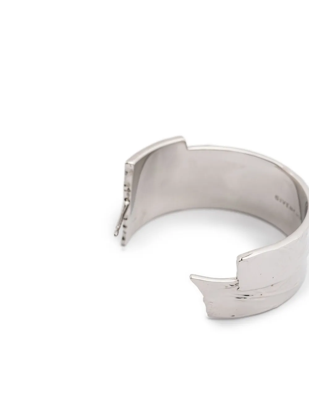 Givenchy Logo-engraved Hoop Earrings In Metallic