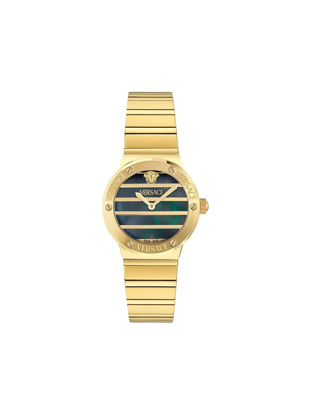 Versace Modello in acciaio inossidabile 33mm - Verde