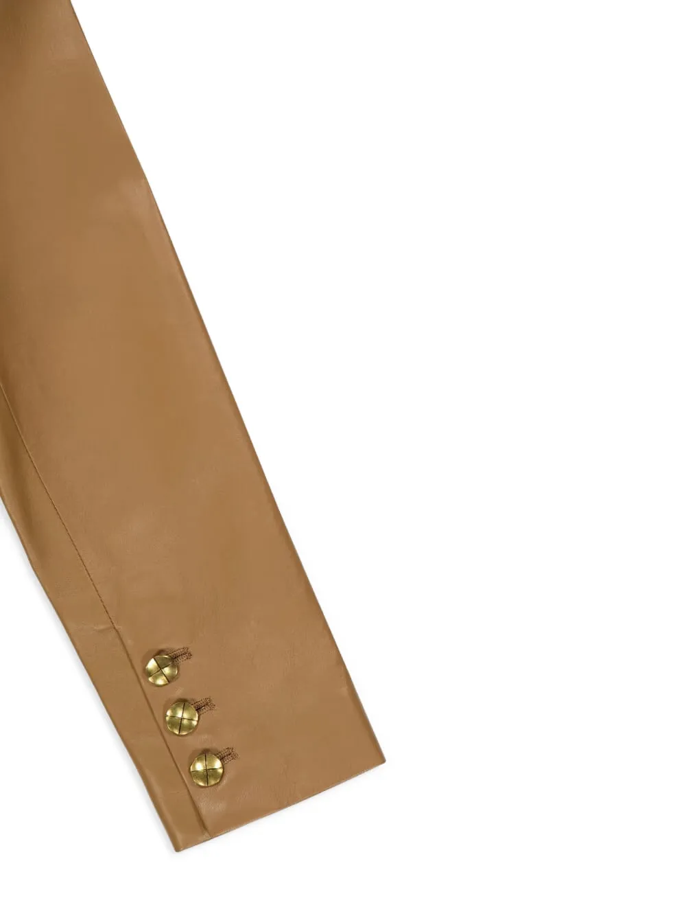 Altuzarra Buttoned Leather Jacket In Brown