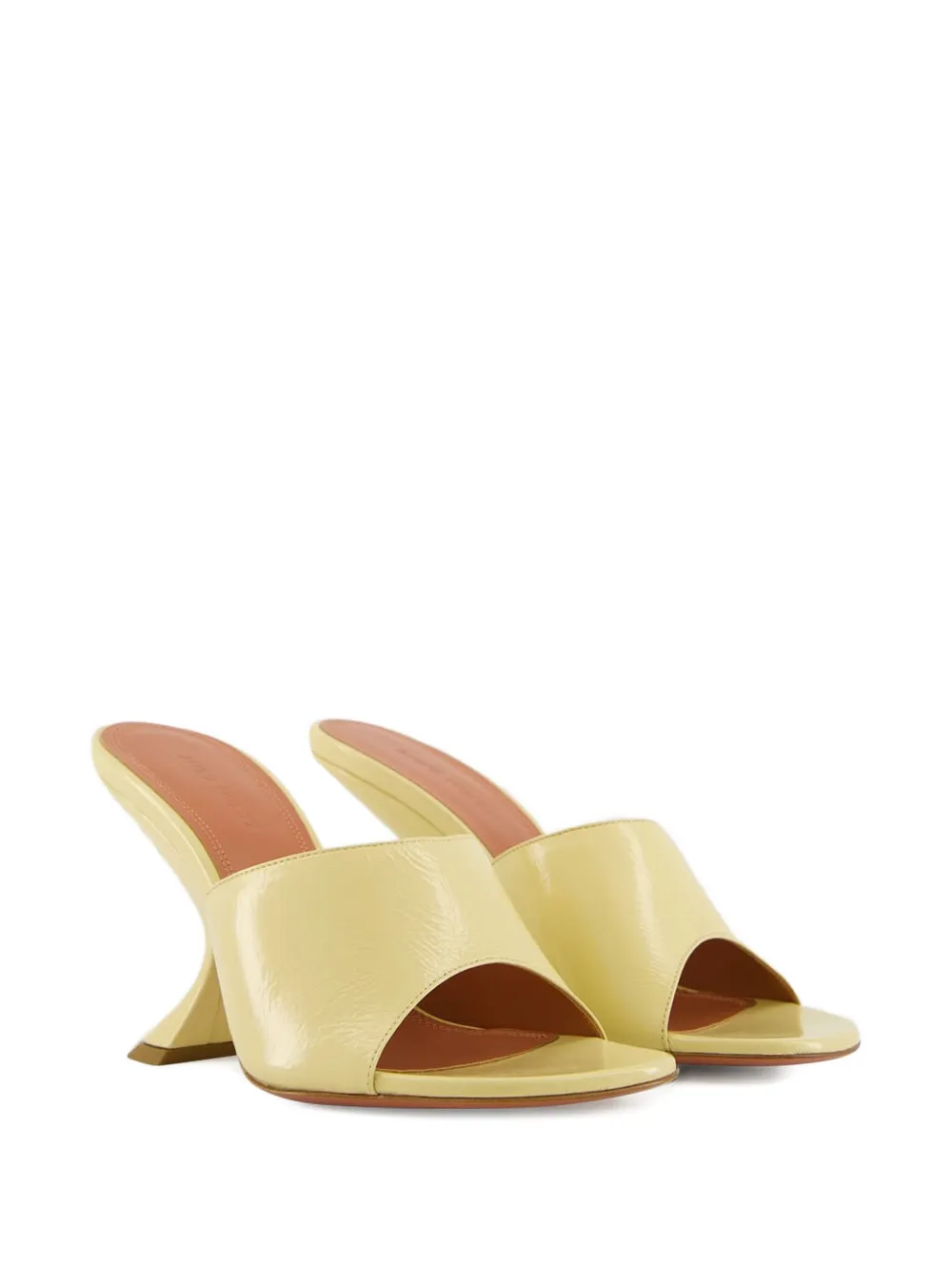 Amina Muaddi 90mm Taylor sculpted-heel sandals Neutrals