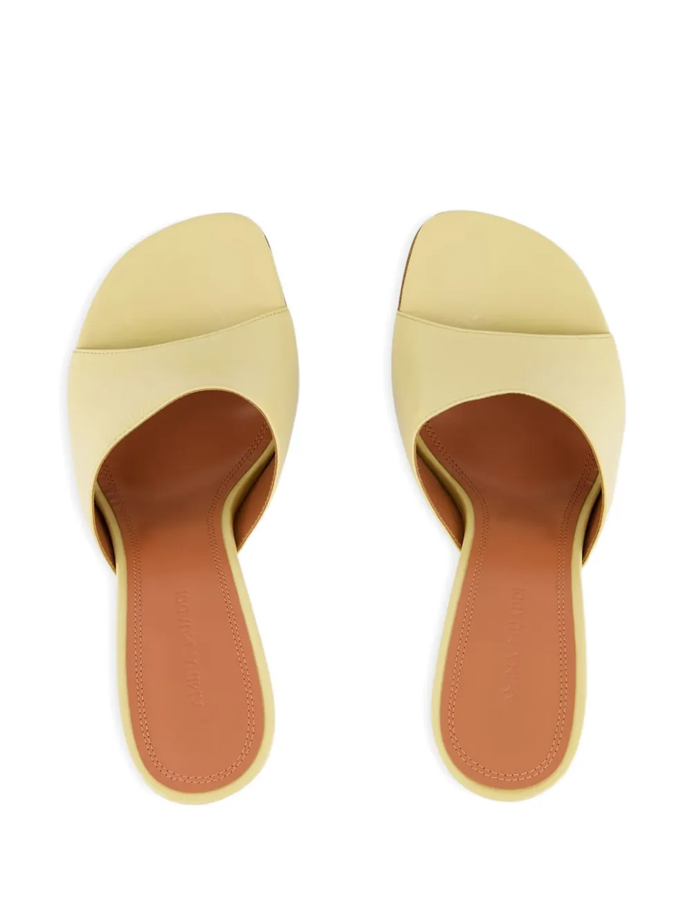 Amina Muaddi 90mm Taylor sculpted-heel sandals Neutrals