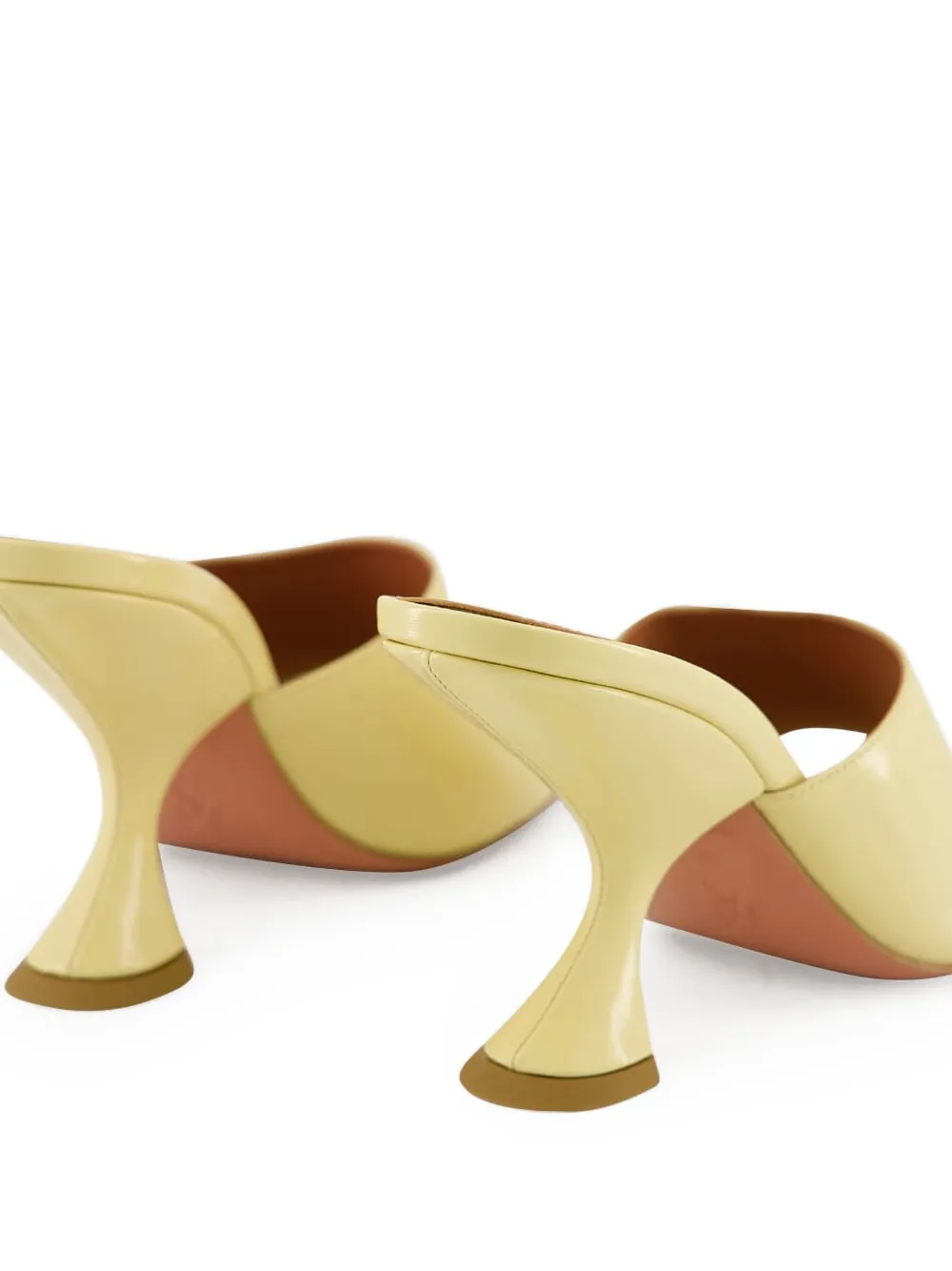 Amina Muaddi 90mm Taylor sculpted-heel sandals Neutrals