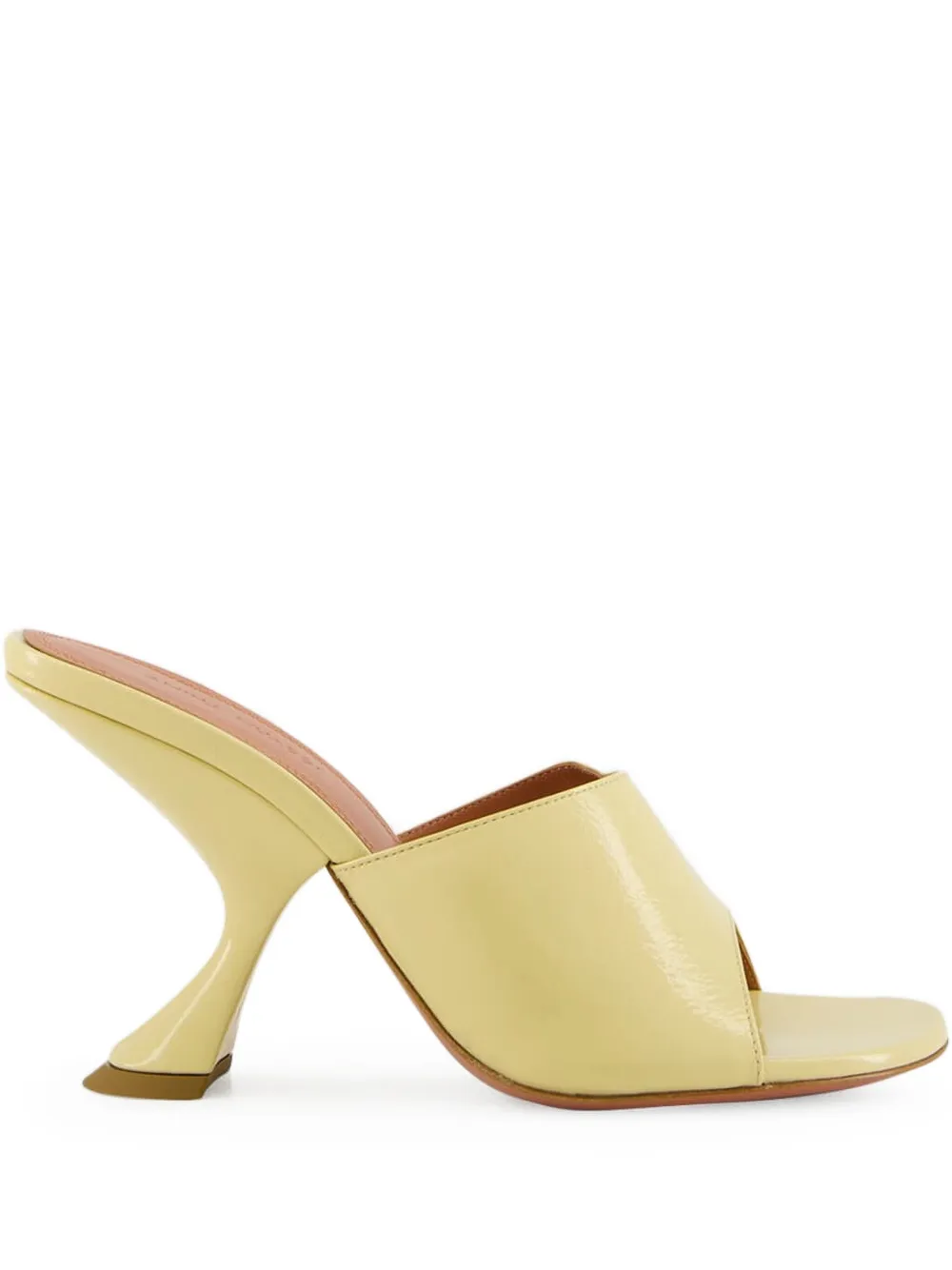 Amina Muaddi 90mm Taylor sculpted-heel sandals Neutrals
