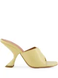 Amina Muaddi 90mm Taylor sculpted-heel sandals - Neutrals