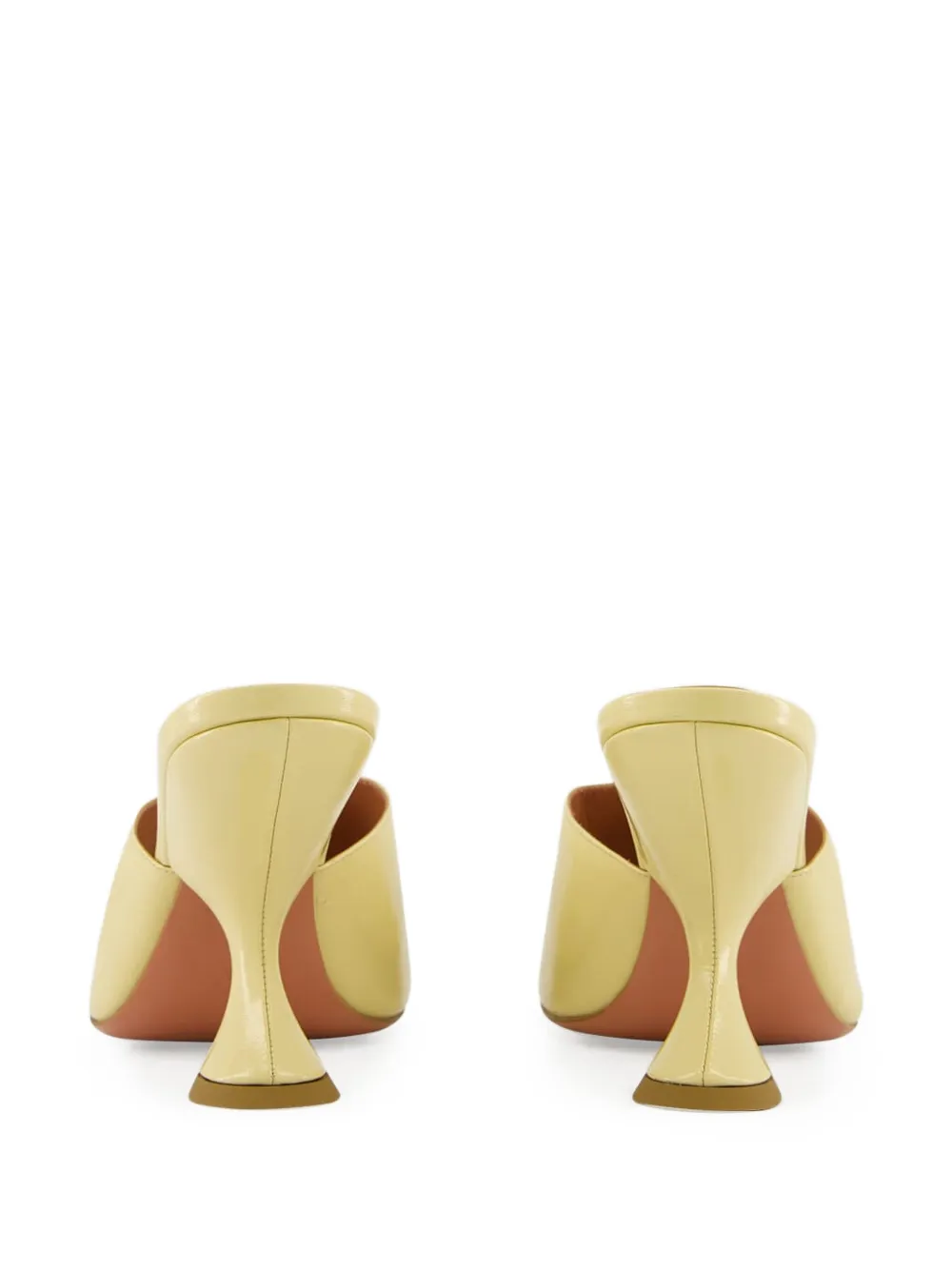 Amina Muaddi 90mm Taylor sculpted-heel sandals Neutrals