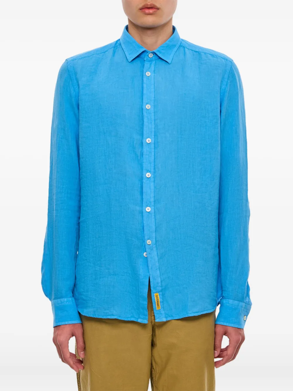B.D. Baggies button-fastening linen shirt - ブルー B.D. Baggies button-fastening linen shirt - ブルー