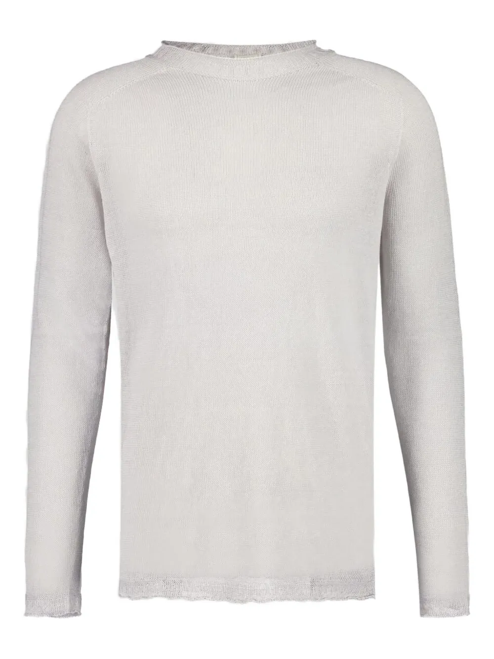 long-sleeve linen sweater