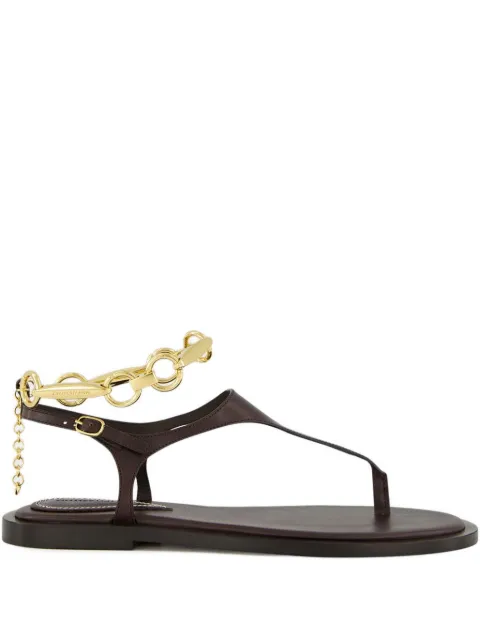 ZIMMERMANN Wild chain-embellished leather sandals