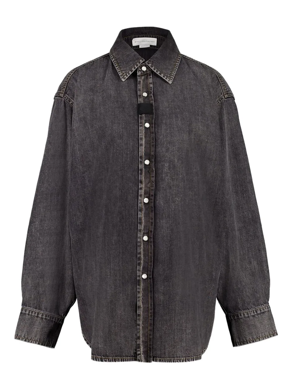 Stella McCartney button-up denim shirt | Grey | Image 1