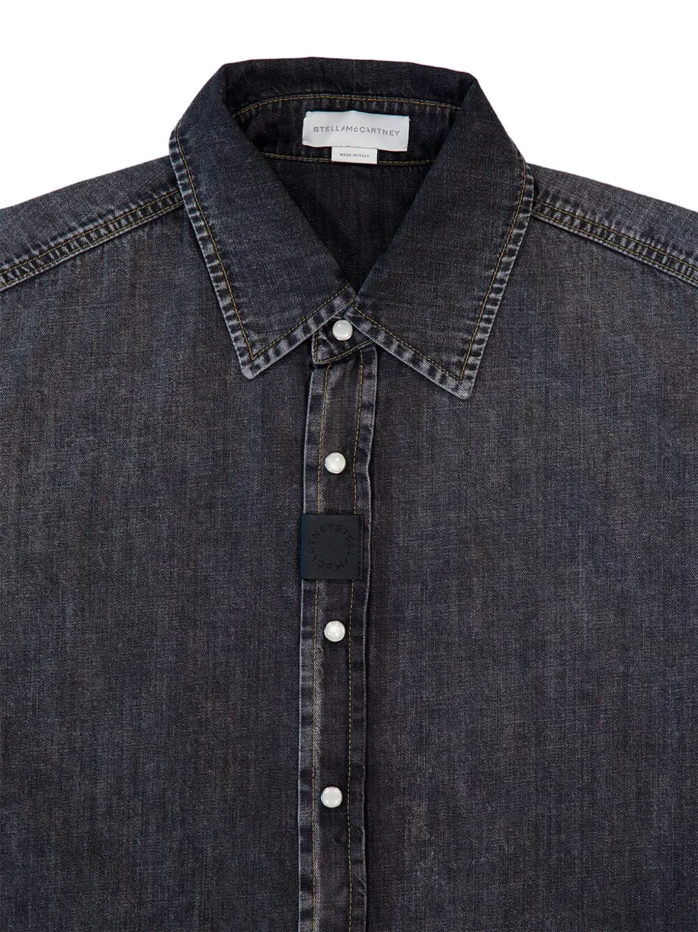 Stella McCartney Button-up denim blouse Grijs