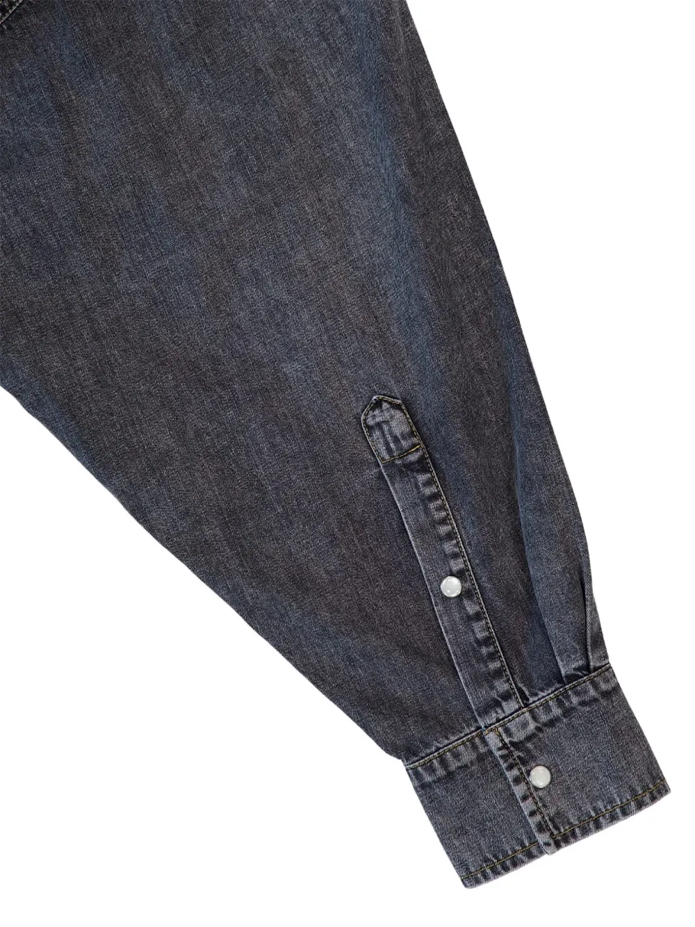 Stella McCartney Button-up denim blouse Grijs