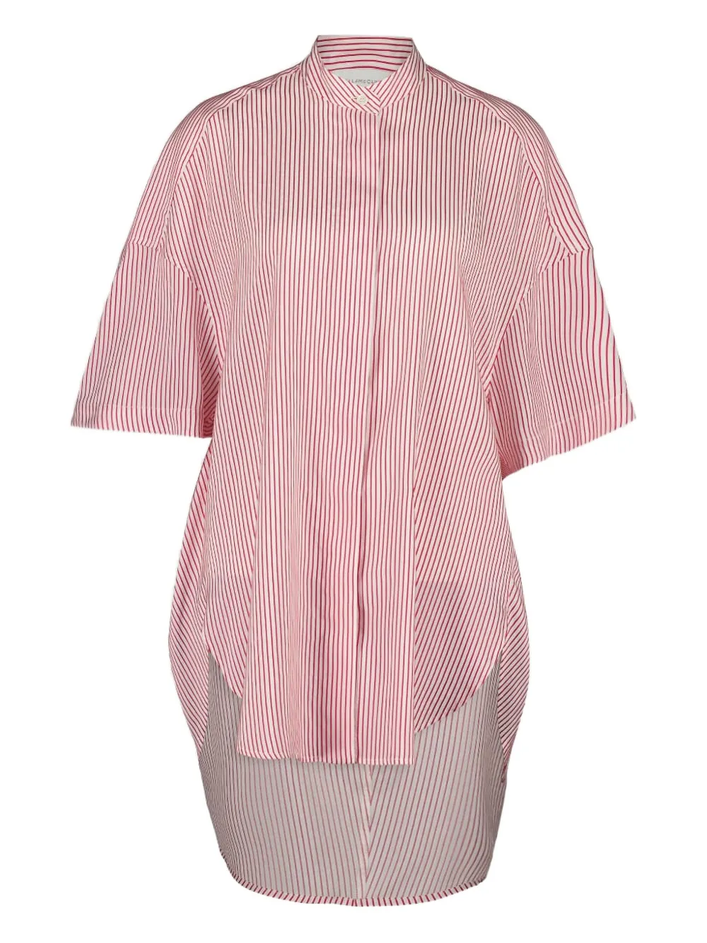 Stella McCartney striped silk shirt Rood