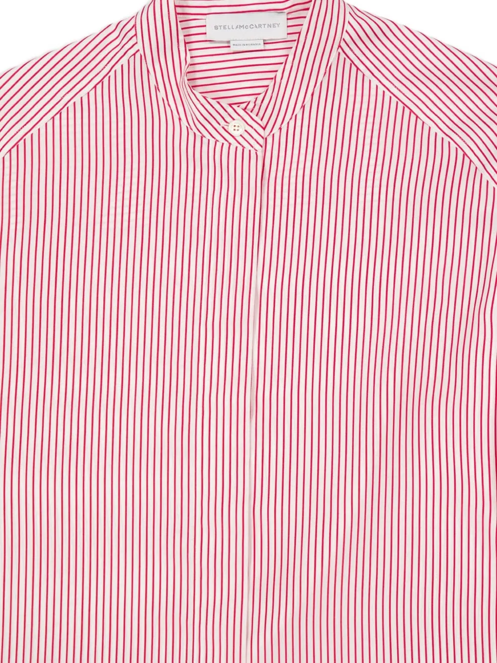 Stella McCartney striped silk shirt Rood