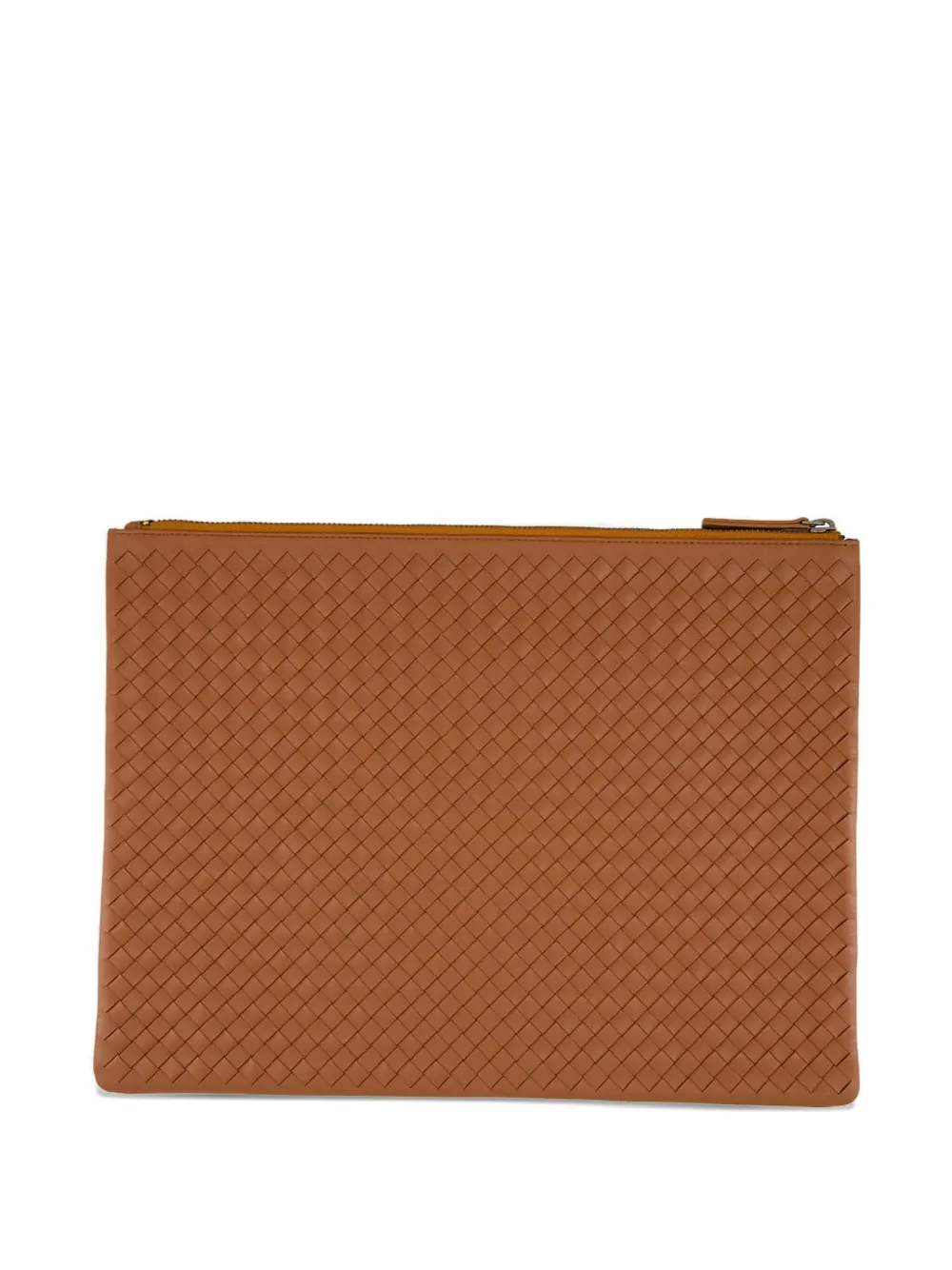 DRAGON DIFFUSION A4 Pochette clutch van geweven leer - Bruin