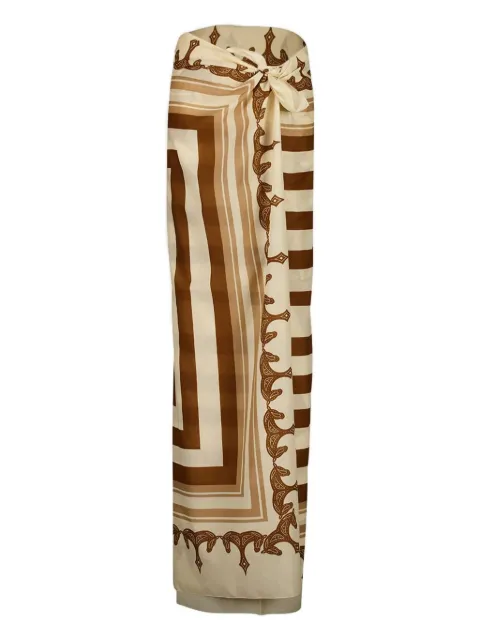 Johanna Ortiz palm-tree striped pareo