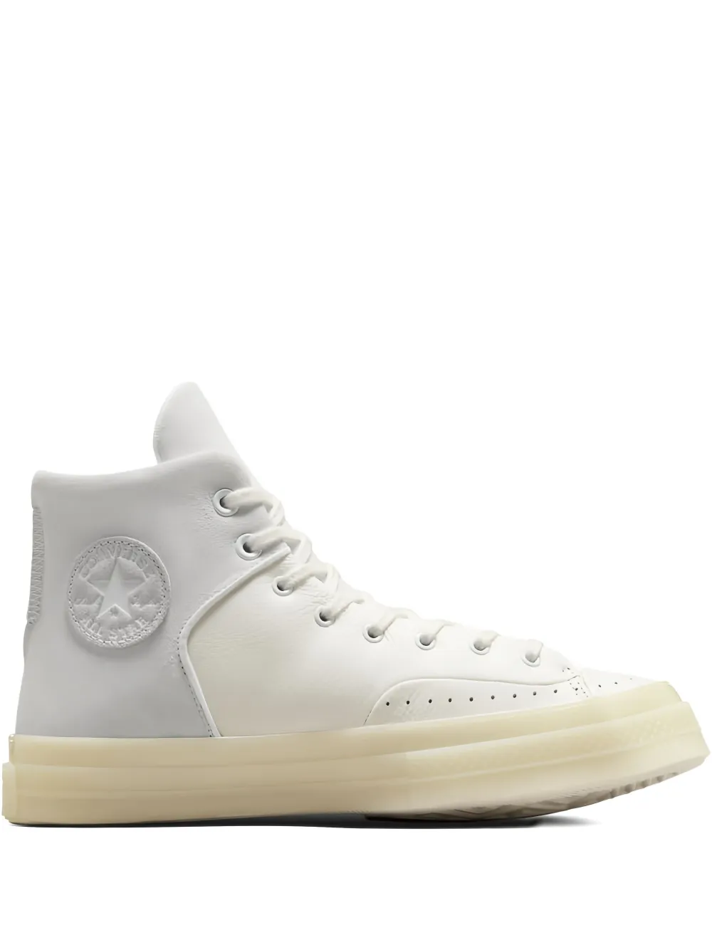 Converse high-top perforated sneakers Neutrals