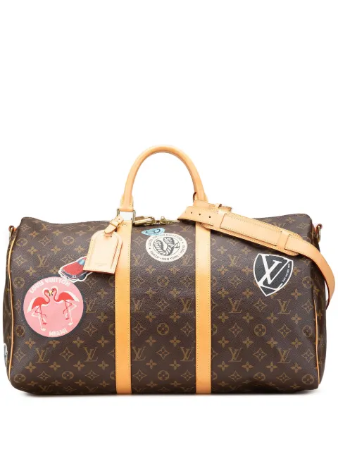 Louis Vuitton Pre-Owned شنطة سفر 'مونوغرام ورلد تور كيبول باندوليير 50' 2016