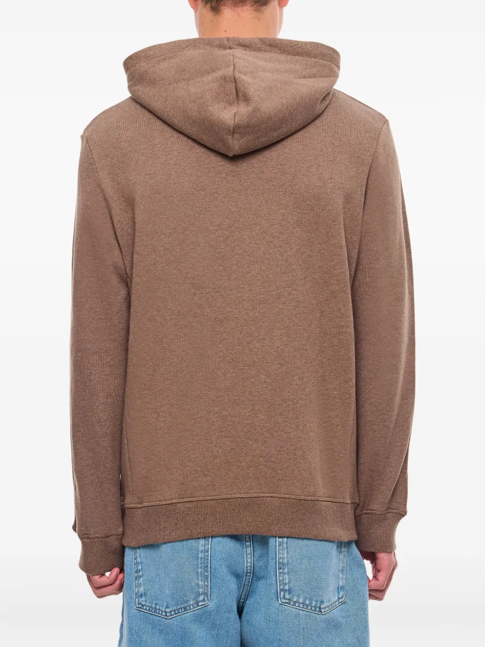 Les Deux adjustable-hood logo-patch hoodie Bruin