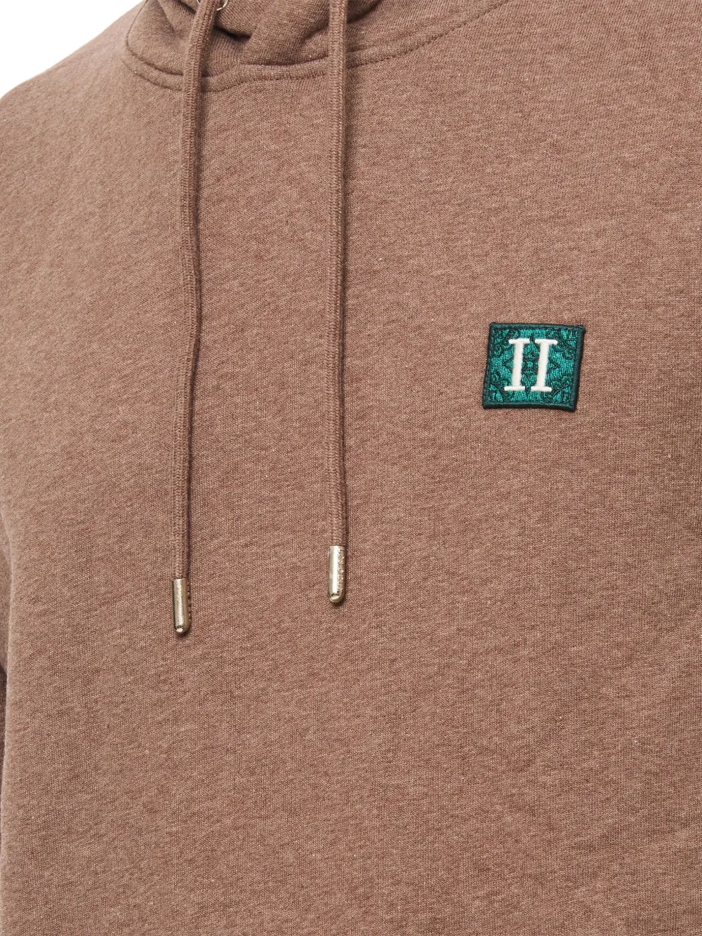 Les Deux adjustable-hood logo-patch hoodie Bruin