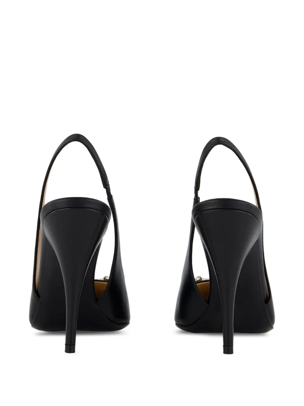 Gucci 105 mm Horsebit leren slingback pumps 1000