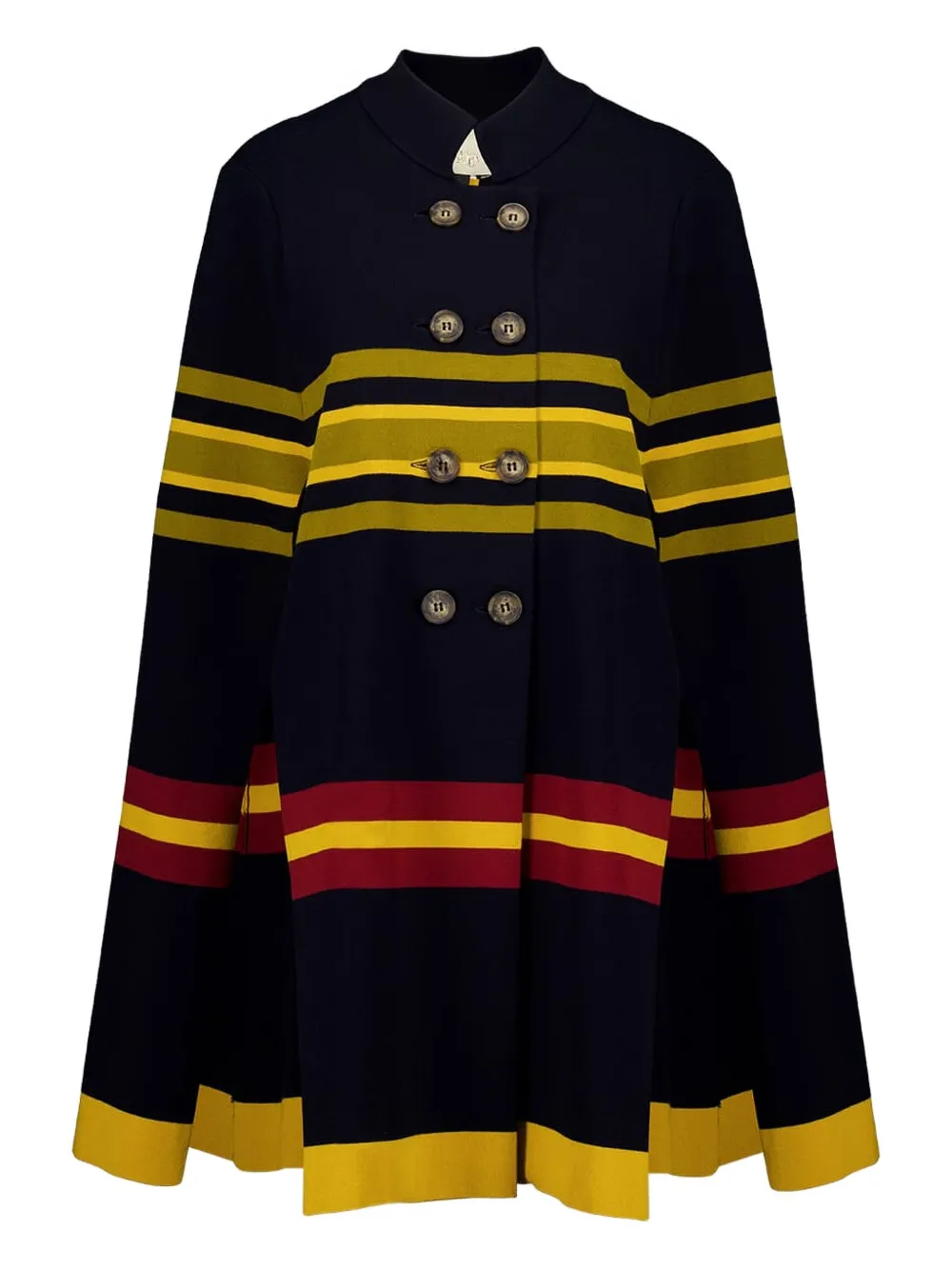 PAULA Mantella a righe - Nero