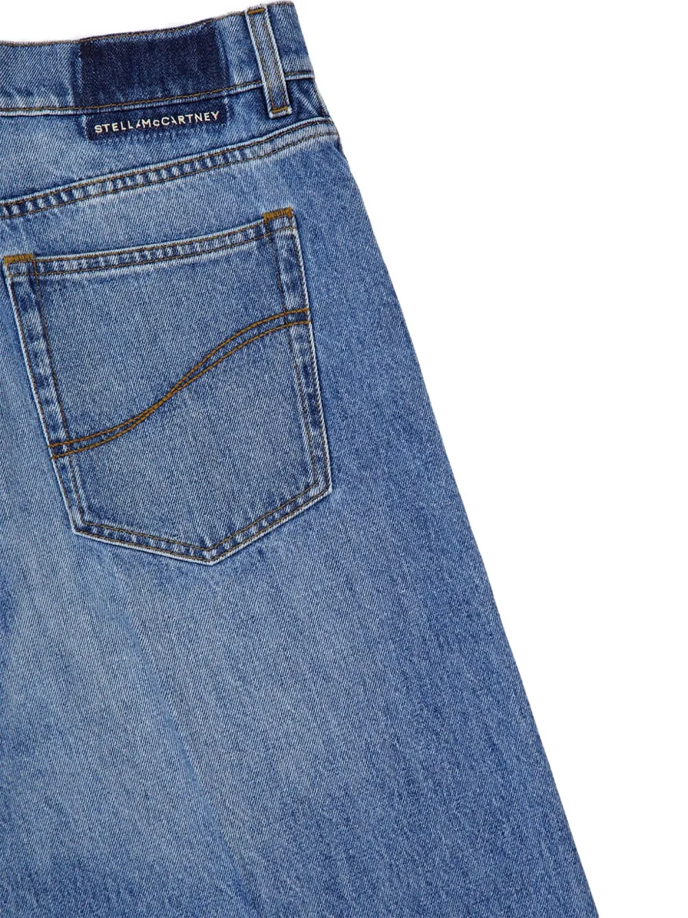 Stella McCartney logo-patch jeans Blauw