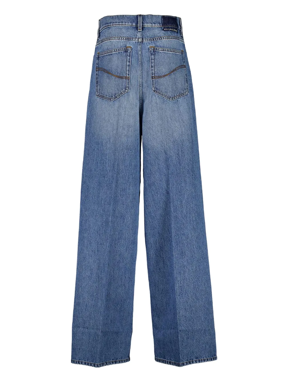 Stella McCartney logo-patch jeans Blauw